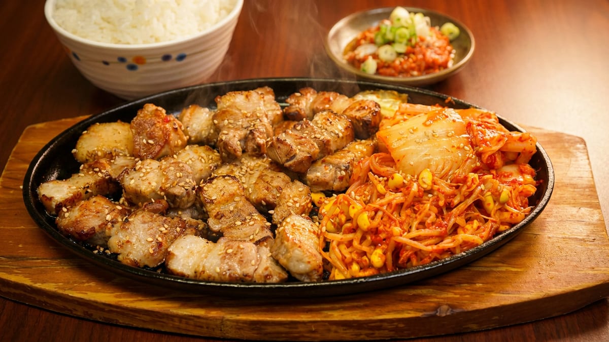 Korean BBQ and bibimbap