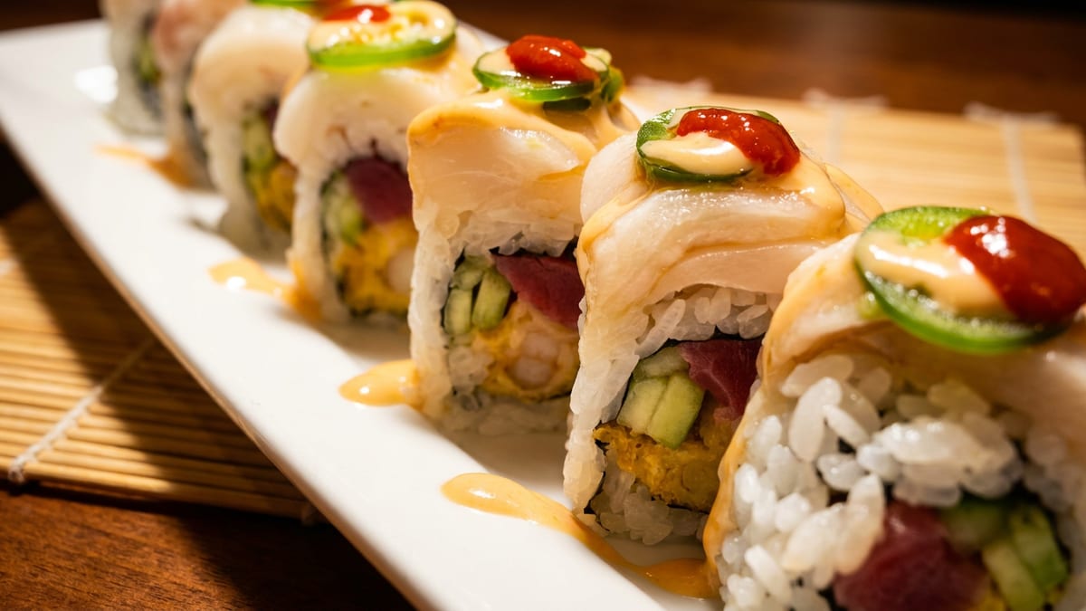 The sushi bar means it