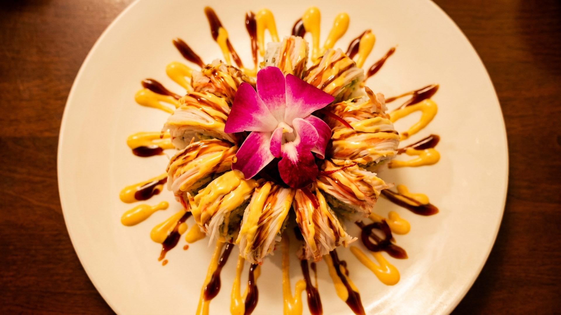 Specialty rolls from the sushi bar