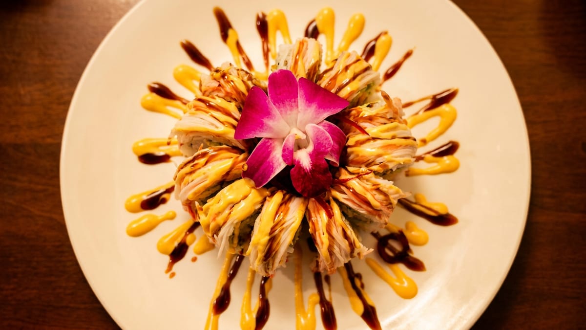 Specialty rolls from the sushi bar